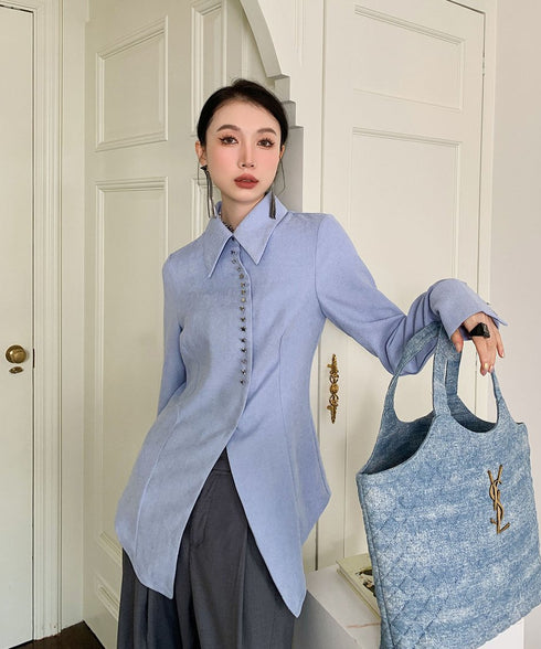 Star Button Blouse